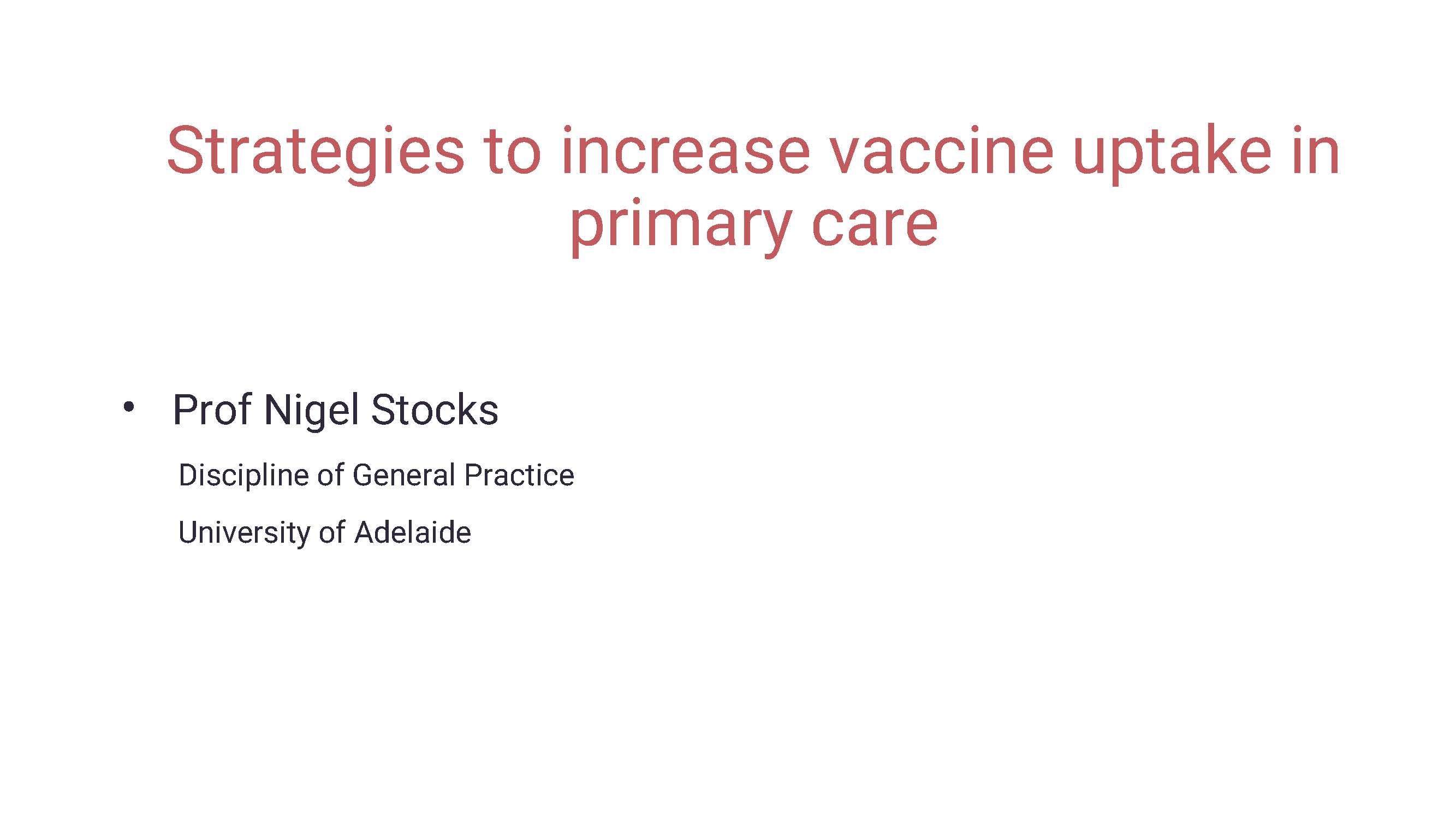 Australia’s Vaccine Value Chain Conference in Sydney