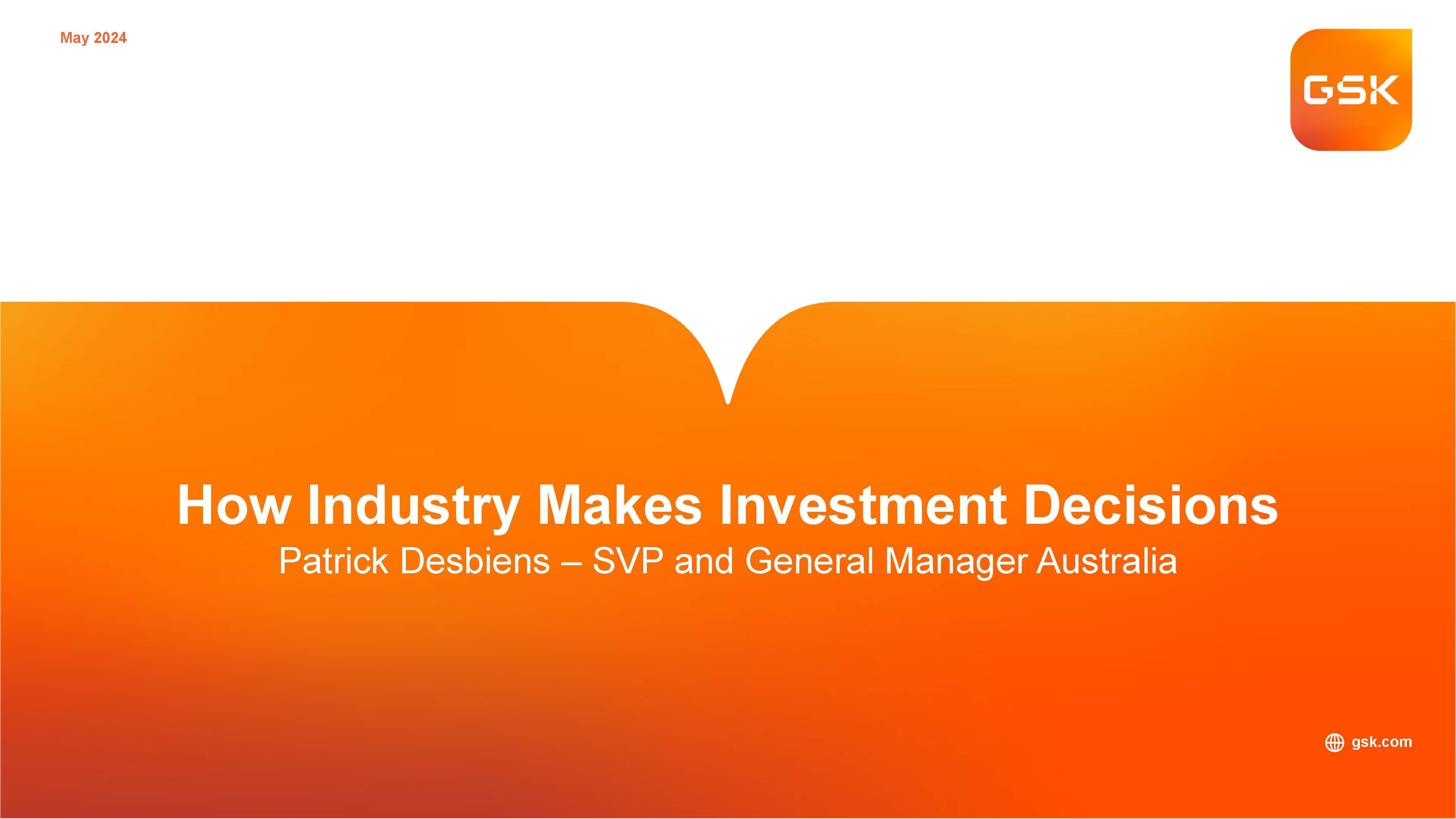 Australia’s Vaccine Value Chain Conference in Sydney